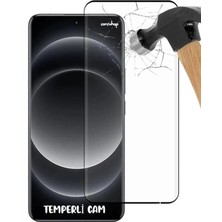Corcishop Xiaomi Mi 15 Ultra Kavisli Edge Ekran Koruyucu Temperli Kırılmaz Cam Parmak Izi Okur