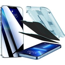 Corcishop Apple Iphone 14 Plus Uyumlu Hayalet Ekran Koruyucu Tam Kaplayan Cam Otomatik Hizalamalı Toz Önleyici