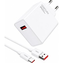 Acl 120W Turbo Hızlı Şarj Cihazı Adaptör + 1 Metre Type-C Şarj Kablosu Seti Quick Charge