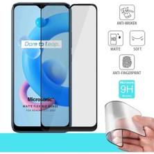 Corcishop Oppo Realme C11 2021 Seramik Matte Flexible Ekran Koruyucu Siyah