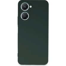 Vivo Y18 Kılıf First Silikon - Koyu Yeşil