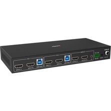 Lindy LIN-39314 2 Port Pc Girişi 2 Port Çıkış 4K 60 Hz USB 3.0 Kvm Switch