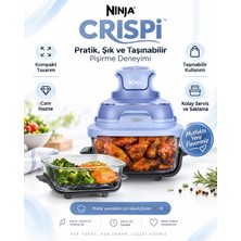 Shark Ninja Crıspi 4’ü 1 Arada Taşınabilir Cam Hazneli Pişirme Sistemi, 1700W Powerpod, 1.4l ve 3.8l Pfas Içermeyen Tempware Hazne, Az Yağlı Kızartma, Fırınlama, Sıcak Tutma ve Yeniden Çıtırlaştırma