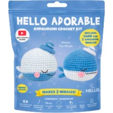 Belirtilmemiş Amigurumi Balina Örgü Kiti Setli Ürün
