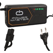 PM-31801 60 Volt - 20 Amper Iec C15 Dişi Uçlu Kapasite Göstergeli Elektrikli Bisiklet Şarj Akü Cihazı (ADJ160-01)