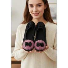 Msc 601 Ceyda Shoes Süslü Kadife Ev,hac, Umre Babeti, Hediye, Günlük Babet,tüylü Babet, Panduf, Patik, Gösteri Pisi Pisi