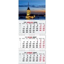 Aparim 2027 Gemici Duvar Takvimi - Kız Kulesi
