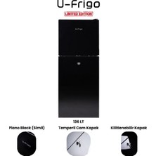 U-Frigo 136 Lt Limited Edition 12/24V Kompresörlü Buzdolabı Siyah