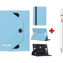Corcishop Hometech Gtx Jaculus 10.4'' Uyumlu Kılıf Universal Standlı + Dokunmatik Tablet Kalem Stylus