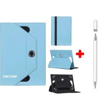 Corcishop Redmi Pad Pro 12 Inç Uyumlu Kılıf Universal Standlı + Dokunmatik Tablet Kalem Stylus