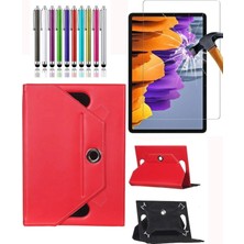 Corcishop Xiaomi Redmi Pad 2 11 Inç 2025 Universal Dönerli Standlı Kılıf + Ekran Koruyucu + Kalem
