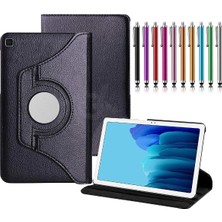 Corcishop Samsung Galaxy Tab A (2019) SM-T295 Uyumlu 360° Dönerli Tablet Kılıfı + Kalem