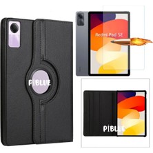 Corcishop Xiaomi Redmi Pad Se 11 Inç Modeli Uyumlu 360° Dönerli Tablet Kılıfı + Ekran Koruyucu