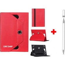 Corcishop Blackview Tab 60 Wifi 10.1inç Uyumlu Kılıf Universal Standlı + Dokunmatik Tablet Kalem Stylus
