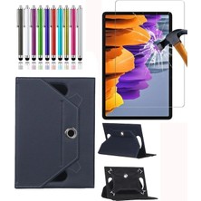 Corcishop Casper Vıa T3-3g Universal 360 Dönerli Standlı Kılıf Tablet Kılıfı + Nano Ekran Koruyucu + Kalem