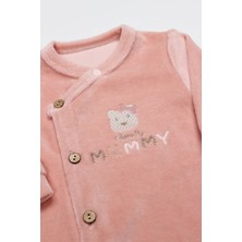 Bistyle Tulum Kadife I Love Mummy 15123 Pembe