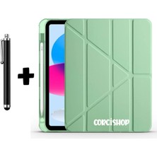 Corcishop Samsung Galaxy Tab S10 Plus SM-X820/S9 Fe Plus 12.4 SM-X610 Kılıf Kalem Bölmeli Silikon Kalem