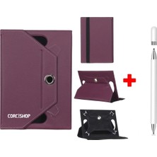 Corcishop Warp ADT-11A Uyumlu Kılıf Universal Standlı + Dokunmatik Tablet Kalem Stylus