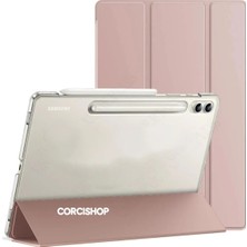 Corcishop Samsung Galaxy Tab S10 Plus SM-X820/S9 Fe Plus 12.4 Inç SM-X610 Kılıf Pu Deri Smart Standlı Case