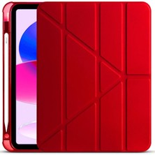 Corcishop Samsung Galaxy Tab A8 10.5 SM-X200 Kılıf Kalem Bölmeli Farklı Stand Arkası Yumuşak Silikon