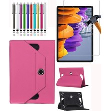Corcishop Samsung Tab S5E SM-T720 Üniversal 360 Standlı Kılıf + Ekran Koruyucu + Kalem