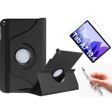 Corcishop Samsung Galaxy Tab A7 T500 360 Rotating Stand Deri Kılıf + Ekran Koruyucu + Dokunmatik Kalem