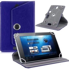 Corcishop Hometech Alfa 8 Inç Uyumlu 360° Dönebilen Standlı Kapaklı Universal Tablet Kılıfı