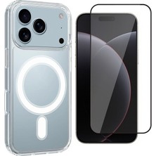 Teleplus iPhone 18 Pro Kılıf Manyetik Şarj Kapak ve Ekran Koruyucu