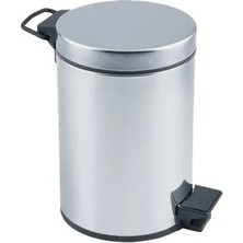 Varsoph Pedallı 3lt Krom Metal Çöp Kovası (5468)