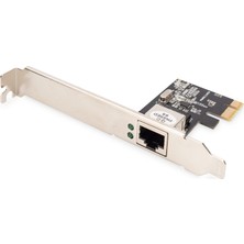 Dıgıtus Gigabit Ethernet Ağ Kartı - 1 RJ45 Port - Pcı Express - Realtek RTL8111H - Düşük Profil Yuvası Kapağı Dahil - 10/100/1000 Mbps