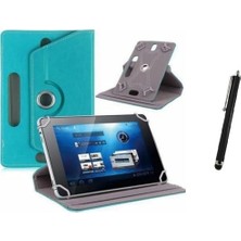 Corcishop Dark Evopad C7024 Uyumlu Set Universal Tablet Kılıfı ve Tablet Kalemi