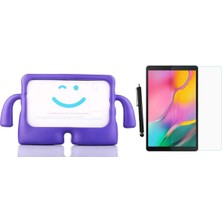 Corcishop Samsung Galaxy Tab A6 Kılıf T280 7" Kılıf Karakter Ibuy Silikon Kılıf + Ekran Koruyucu