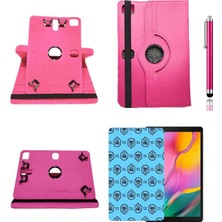 Corcishop Hd 8 Uyumlu Kılıf 360° Dönerli Unıversal Standlı Kılıf + Nano Ekran Koruyucu + Kalem