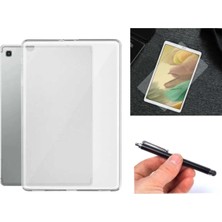 Corcishop Samsung Galaxy Tab A7 Lite SM-T225 Silikon Tablet Kılıfı + Ekran Koruyucu + Basit Dokunmatik Kalem