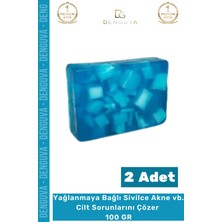 Denguva %100 Doğal Güzel Kokulu El Yüz Saç Vücut Cilt Orijinal Bitkisel Kolojen Sabunu 100G - 2 Adet