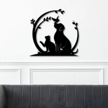 To Design Lab Veteriner Temalı - Kedi-Köpek-Kuş Dekoratif Tablo