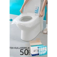 Klozet Kapağı Kılıfı Hijyenik Seyahat Tek Kullanımlık Klozet Wc Örtüsü 50 Adet 720809
