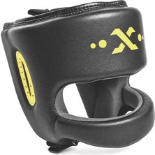 Excalibur Carbon Burun Korumalı Kapalı Boks Antrenman Kaskı Siyah L