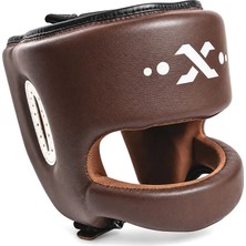Excalibur Carbon Burun Korumalı Kapalı Boks Antrenman Kaskı Kahve L