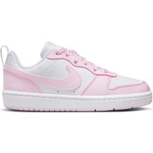 Court Borough Low Recraft (Gs) Beyaz & Pembe Sneaker & Günlük Spor Ayakkabı
