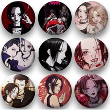 Ms Major Selection 9 Adet Anime Nana Osaki Ai Yazawa Temalı Rozet 44 mm