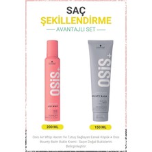 Schwarzkopf Air Whip Hacim ve Tutuş Sağlayan Esnek Köpük 200ML + Osis Bounty Balm Bukle Kremi 150ML