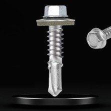 Happy Trend Trapez Çatı Vidası 5.5X25 mm Paket 100 Adet Matkap Uçlu Sac Akıllı Vida Çatı Panel Metal Ağaç Vidası