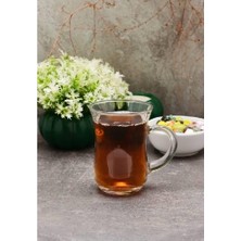 Paşabahçe 55783 Çay Bardağı Kulplu Keyif Lina 6 Lı 1114103