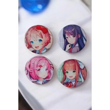 Ms Major Selection Doki Doki Edebiyat Kulübü Buton Rozet 4 Adet 44MM