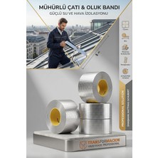 Happy Trend Bütil Bant Güçlü Su Sızdırmaz Izolasyon Çatı Oluk Tamir Bandı Alüminyum 72 Mmx 8 Metre 718909