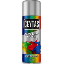 Happy Trend Profesyonel Sprey Boya, Akrilik Esaslı, Yüksek Kapatıcı, Hızlı Kuruma, Güneş Işığına Dayanıklı, Ahşap, Metal, Seramik, Cam Yüzeylere Uygun, Esnek, Dekoratif Boya, 400 ml (Metalik Gri)