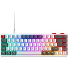 Happy Trend Type-C Bağlantılı Outemu Red Swich Q Mekanik Gaming Oyuncu Klavye Rgb