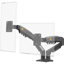 Happy Trend Bayou Nb Ergonomic 17-32 Inch Çift Kol 2-9 kg Kapasiteli Yeni Nesil Profosyonel Monitör Standı