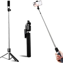 Happy Trend The Wlue 3'ü 1 Arada Bluetooth Tripod Selfie Çubuğu, 170 cm Uzunluk, Ayaklı Stand, Kablosuz Kumanda